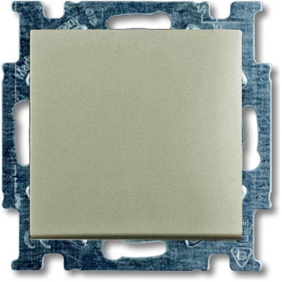 Выключатель 1-клавишный ABB BASIC55, скрытый монтаж, шампань, 2CKA001012A2164 в Архангельске