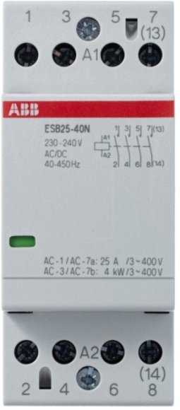 Модульный контактор ABB ESB25 4НО 25А 230В AC/DC, 1SAE231111R0640 в Архангельске