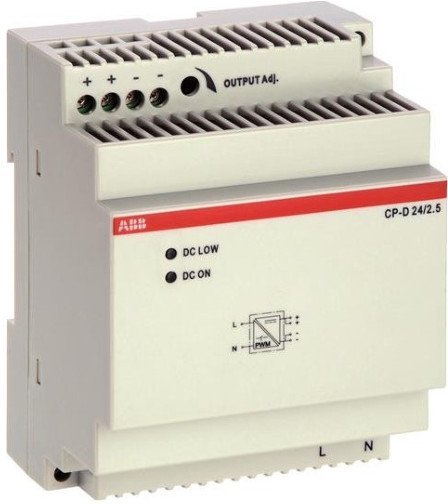 Блок питания CP-D 24/2.5 (регулир. вых. напряж) вход 90-265В AC / 120-370В DC, выход 24В DC /2.5A, 1SVR427044R0200 в Архангельске
