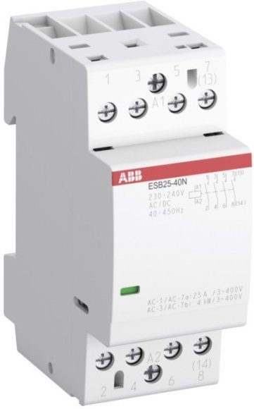 Модульный контактор ABB ESB-N 1НО+3НЗ 25А 110В AC/DC, 1SAE231111R0413 в Архангельске
