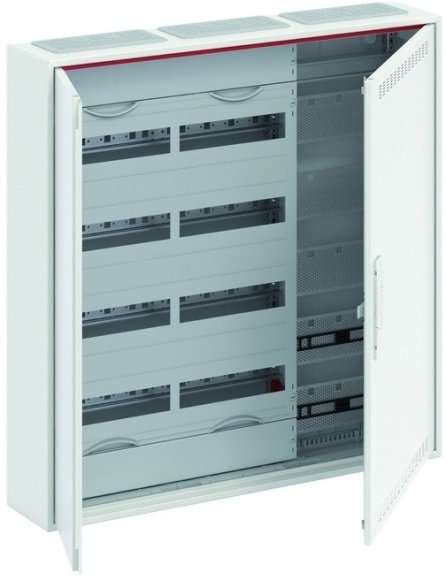 Шкаф 120М навесной с медиапанелями IP30, 800x800x160 между DIN-рейками 125 мм и самозажимными клеммами N/PE и дверью с вент. отверстиями ComfortLine CA35VML, 2CPX052216R9999 в Архангельске