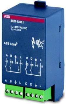 BE/M4.12.1 Модуль бинарный вход 4-канальный, дискретный вход, 2CDG110007R0011 в Архангельске