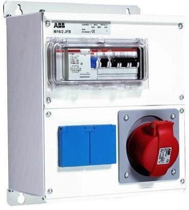 Бокс M16/2 JFB CTFL с розеткамии фланцами в сборе ,металл, IP44, 2CMA100020R1000 в Архангельске