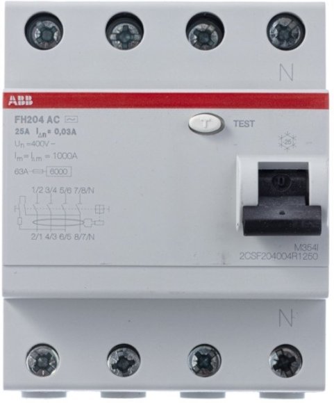 Выкл.диф.тока 4мод. FH204 AC-25/0,03, 2CSF204004R1250 в Архангельске