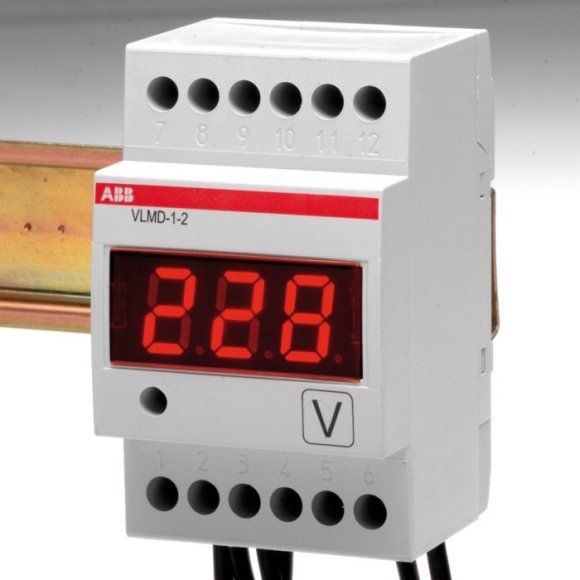 Вольтметр щитовой ABB ELC 600В AC/DC, цифровой, кл.т. 0,5, 2CSM110000R1011 в Архангельске