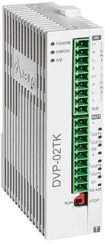 DVP02TKN-S Температурный контроллер серии S, базовый модуль, 2 канала, 16 бит, 4 диск. выхода (NPN, транзистор) в Архангельске