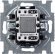 Выключатель 1-клавишный ABB BASIC55 с подсветкой, скрытый монтаж, слоновая кость, 2CKA001012A2156 в Архангельске
