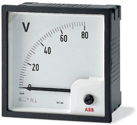Вольтметр щитовой ABB VLM 60В AC, аналоговый, кл.т. 1,5, 2CSG113110R4001 в Архангельске